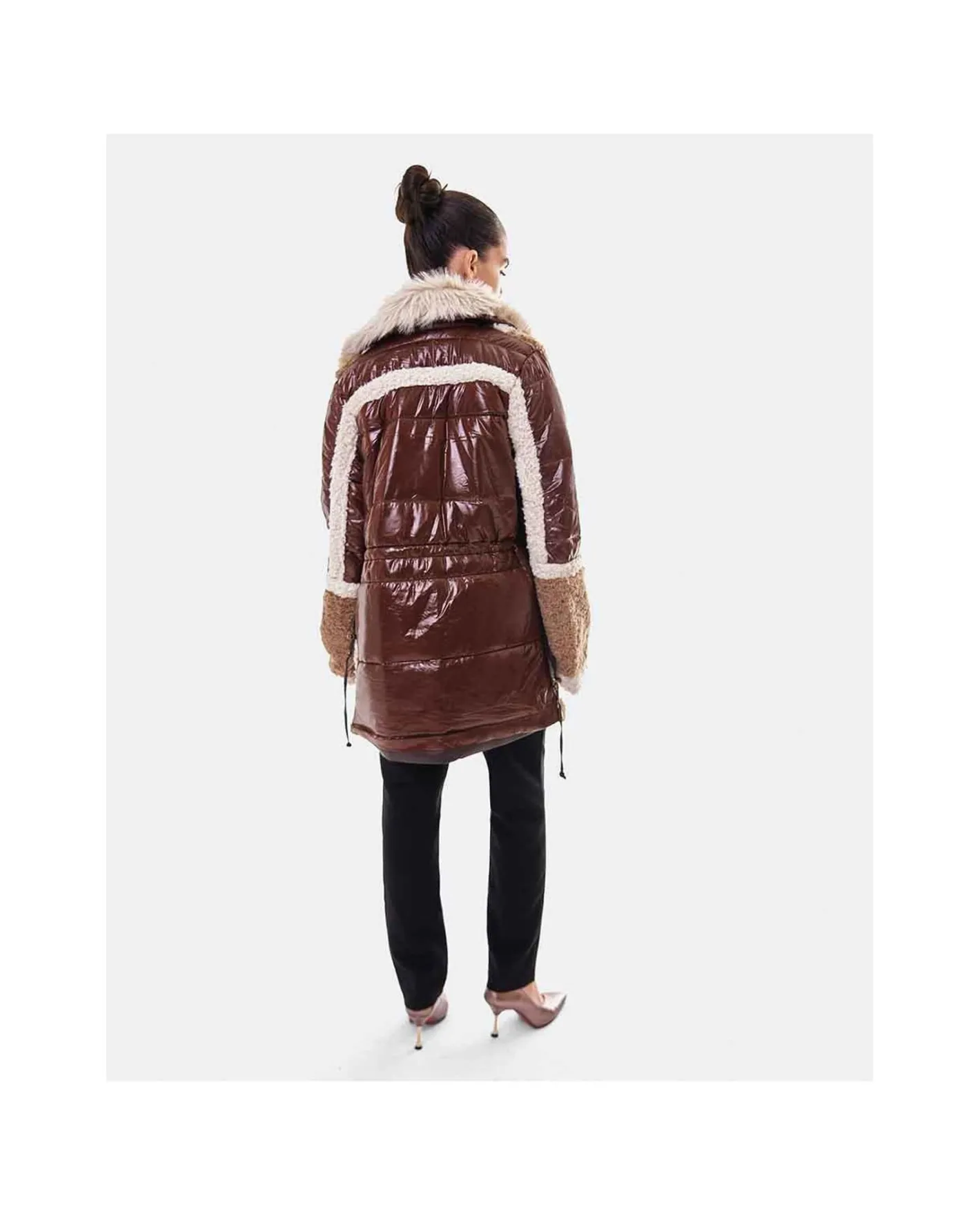 Cuplé Abrigo Deluxe Felpa Marron^Mujer Chaquetas Y Abrigos