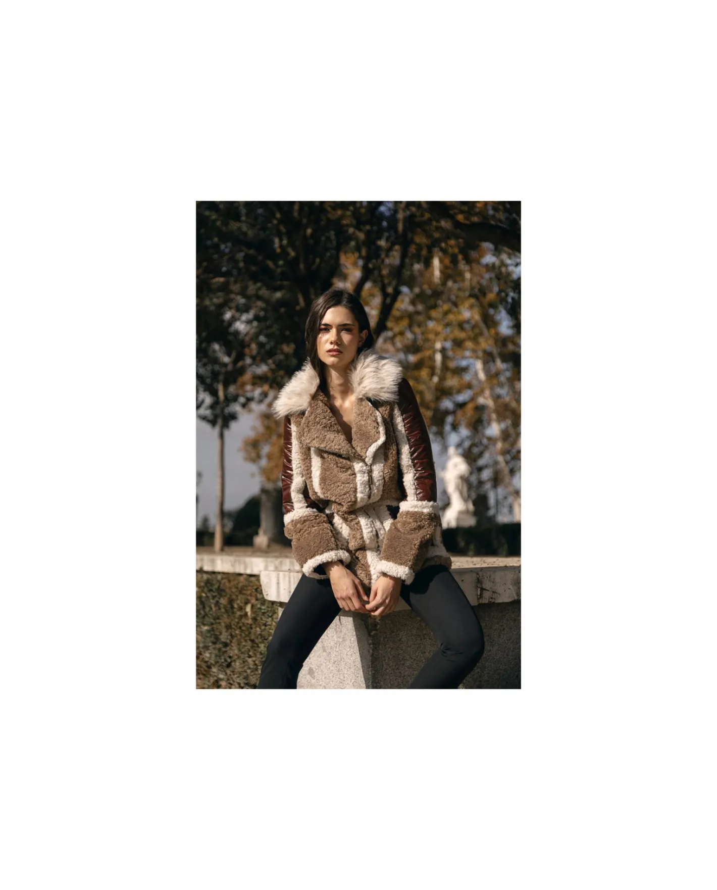 Cuplé Abrigo Deluxe Felpa Marron^Mujer Chaquetas Y Abrigos