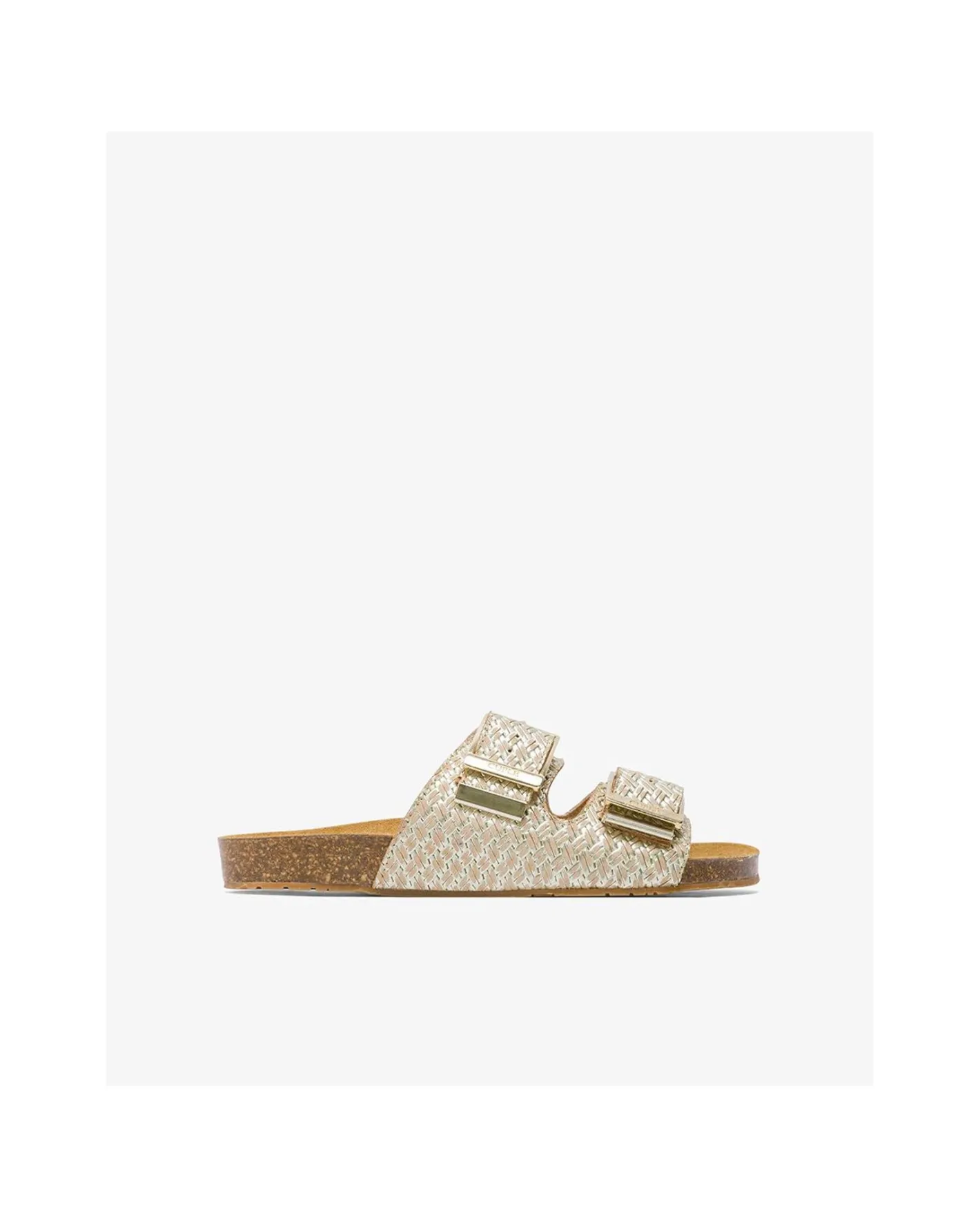 Cuplé Bio Hebillas Trenzado Oro^Mujer Sandalias