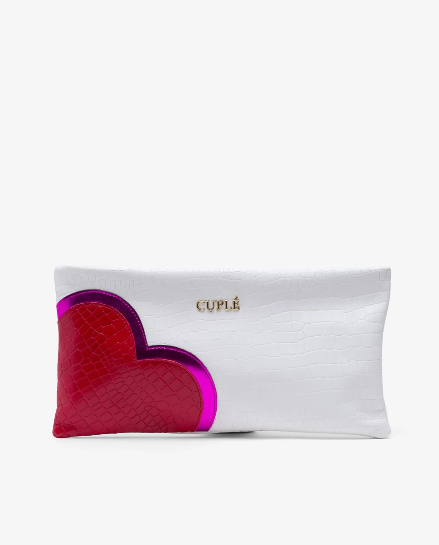 Cuplé Bolso Corazon Napa Coco Blanco^Mujer Bolsos Mano