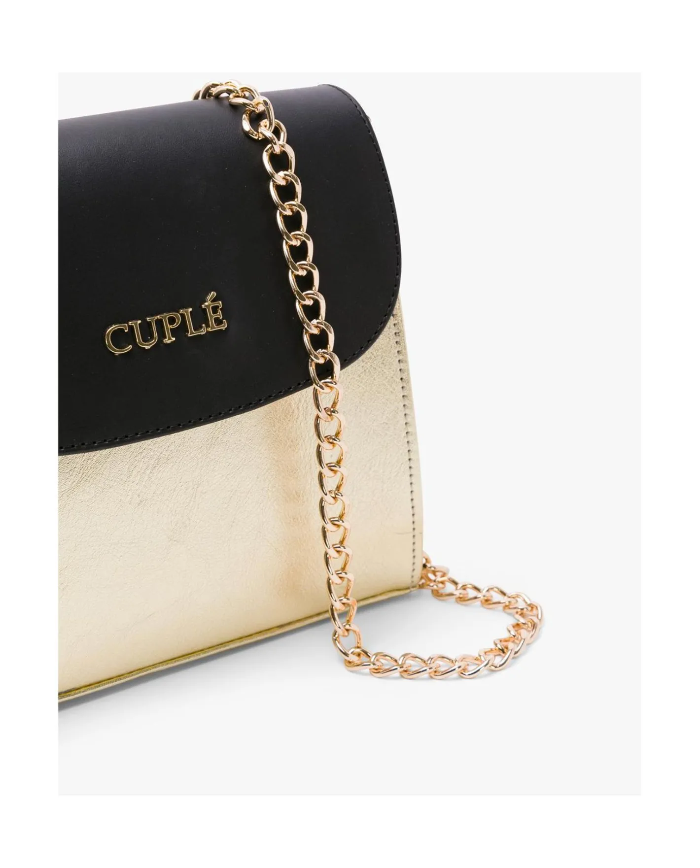 Cuplé Bolso Cruzar Piel Oro^Mujer Bandoleras