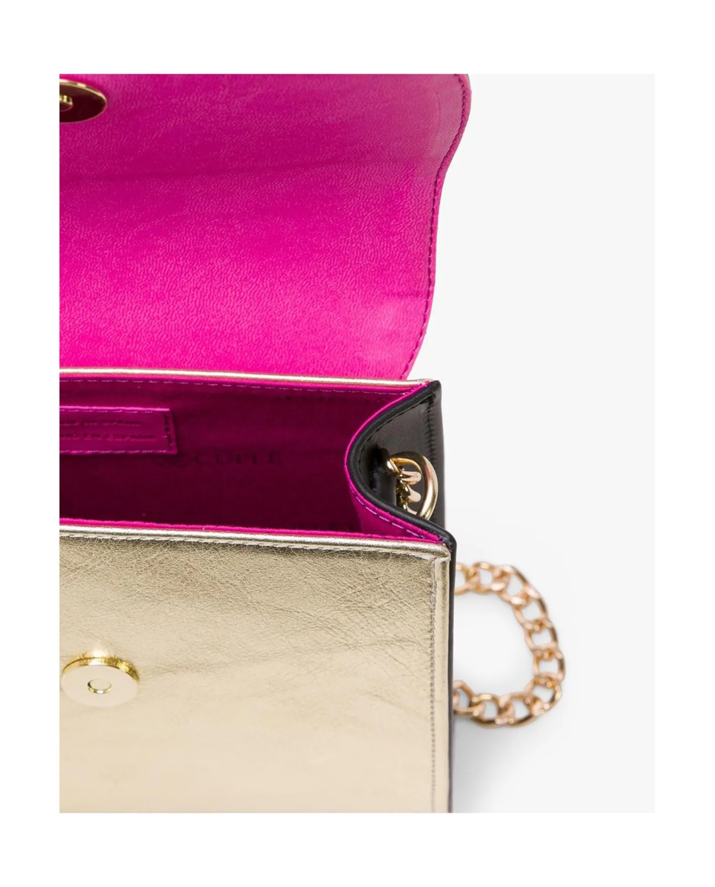 Cuplé Bolso Cruzar Piel Oro^Mujer Bandoleras