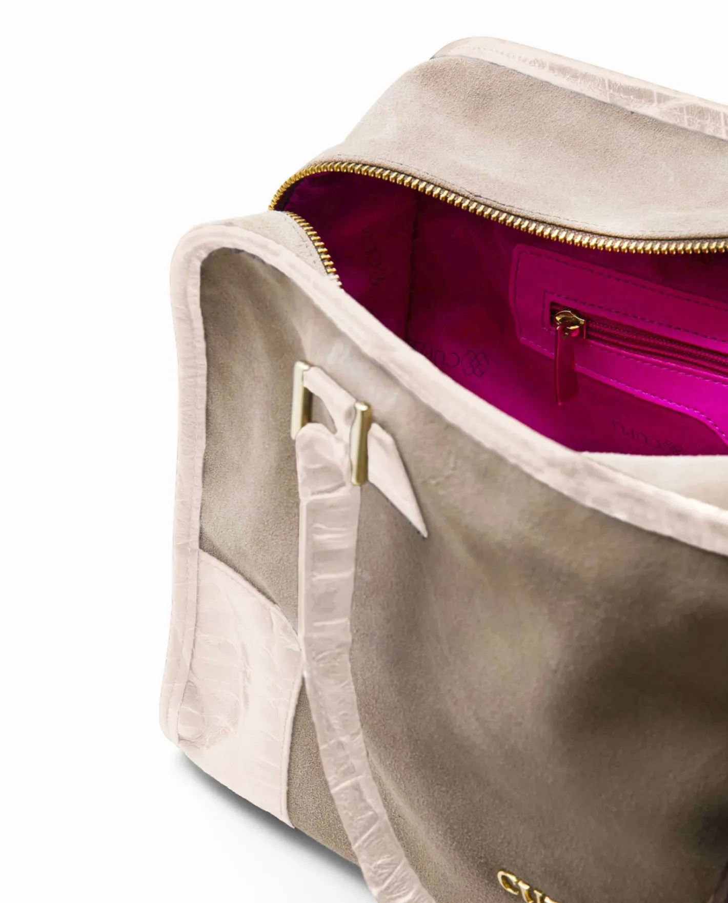 Cuplé Bolso Rectangular Serraje Beig^Mujer Shoppers Y Bolsos Hombro