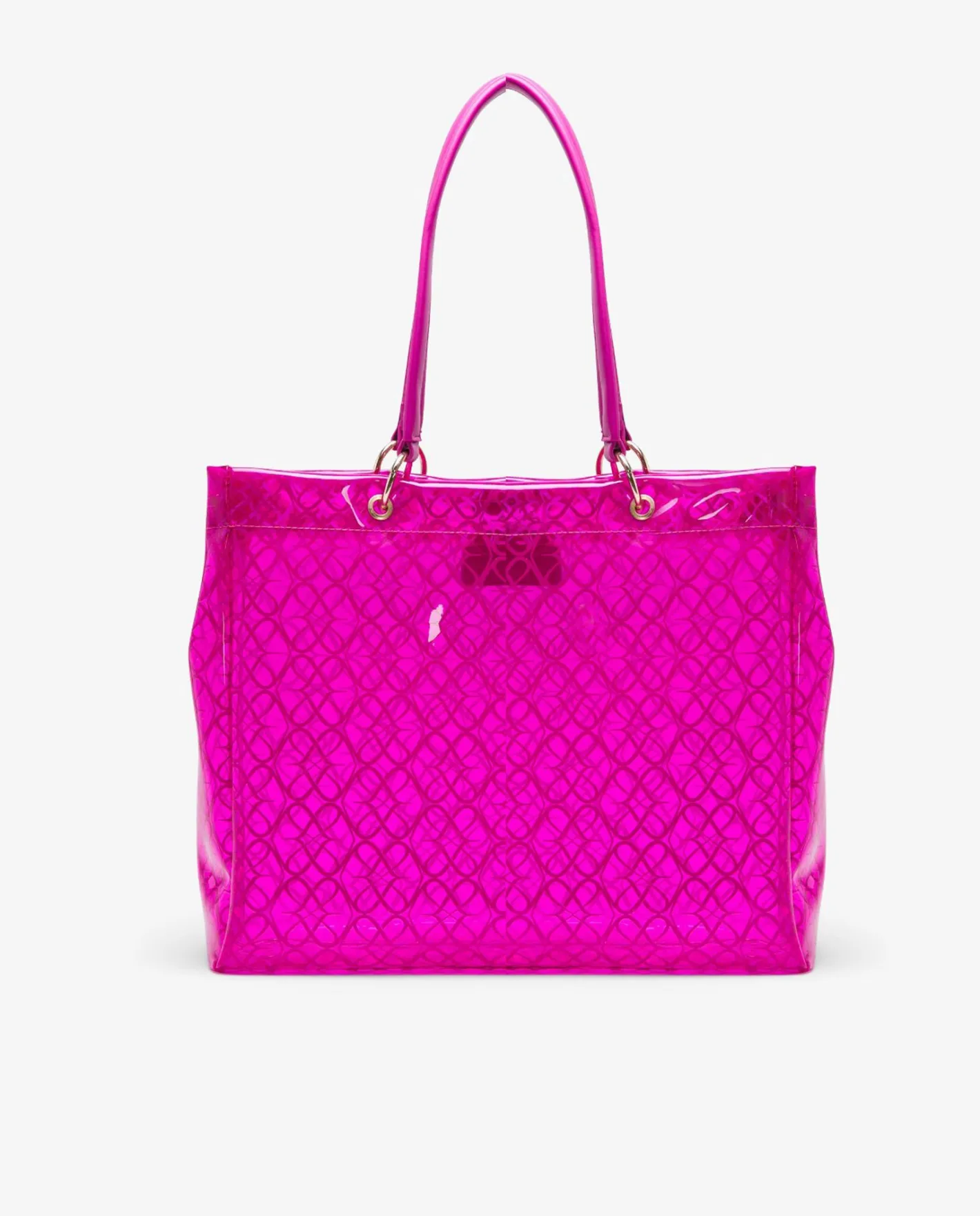 Cuplé Bolso Tote Vinilo Fucsia^Mujer Shoppers Y Bolsos Hombro