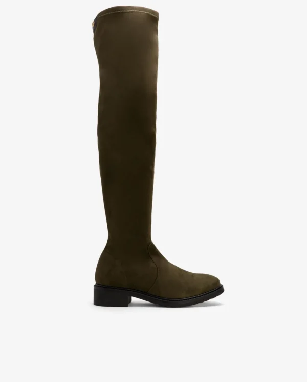Cuplé Bota Alta Ultrasuede Strech Verde^Mujer Botas Y Botines
