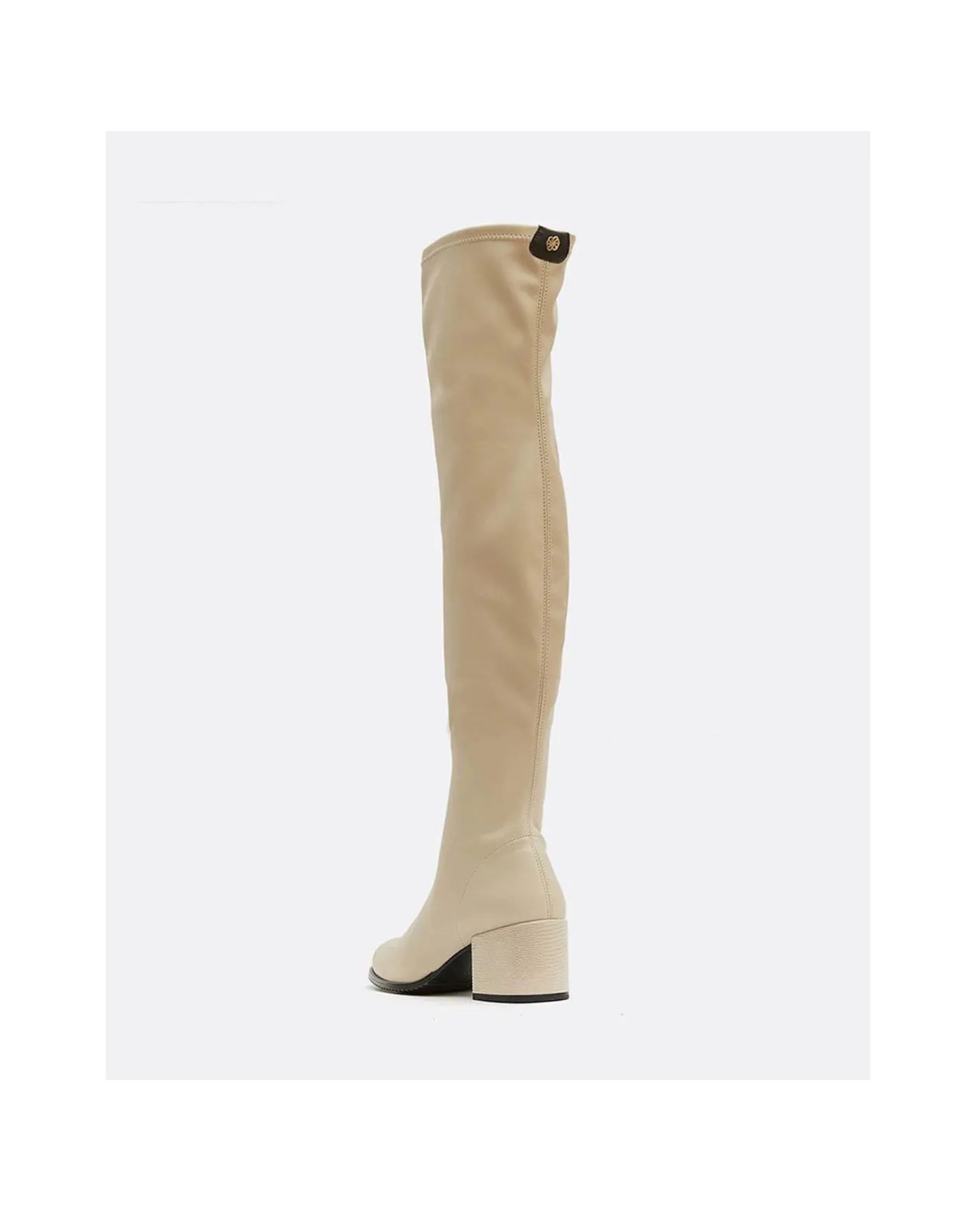 Cuplé Bota Mosquetera Strech Napa Licra Camel^Mujer Botas Y Botines