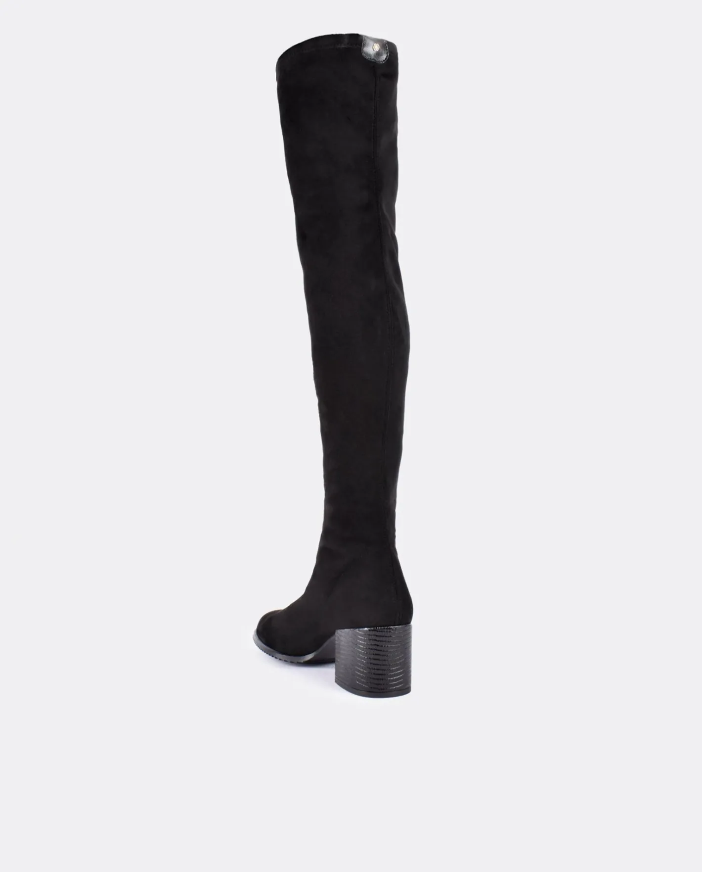 Cuplé Bota Mosquetera Strech Ultrasuede Strech Negro^Mujer Botas Y Botines