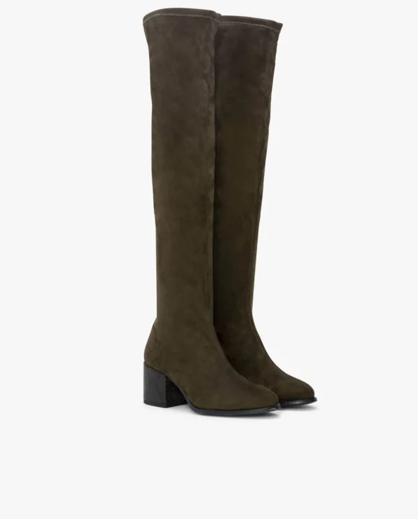 Cuplé Bota Mosquetera Suede Strech Comando^Mujer Botas Y Botines