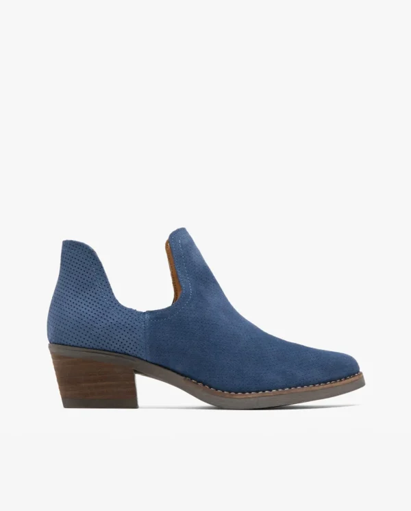 Cuplé Botin Abertura Serraje Marino^Mujer Botas Y Botines