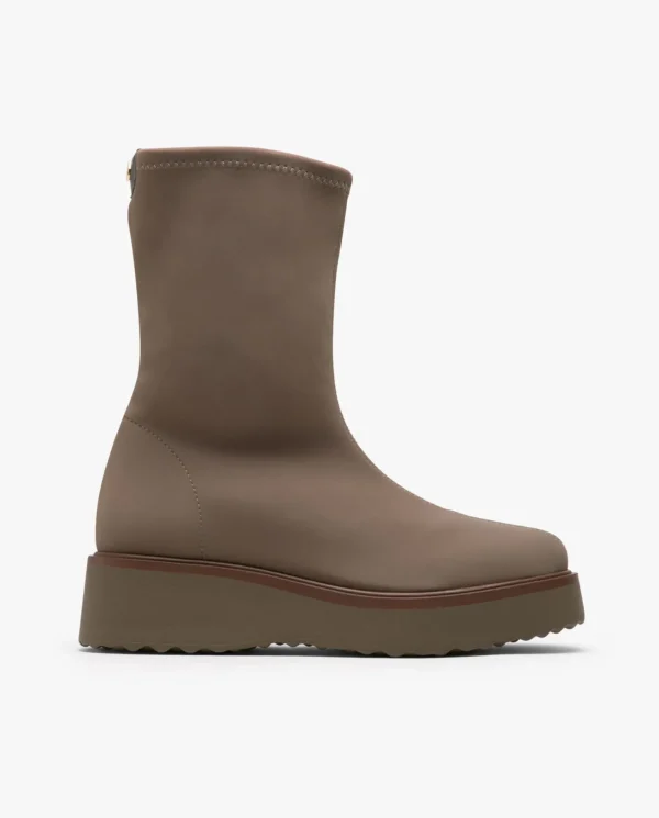 Cuplé Botin Calcetin Licra Strech Kaki^Mujer Botas Y Botines