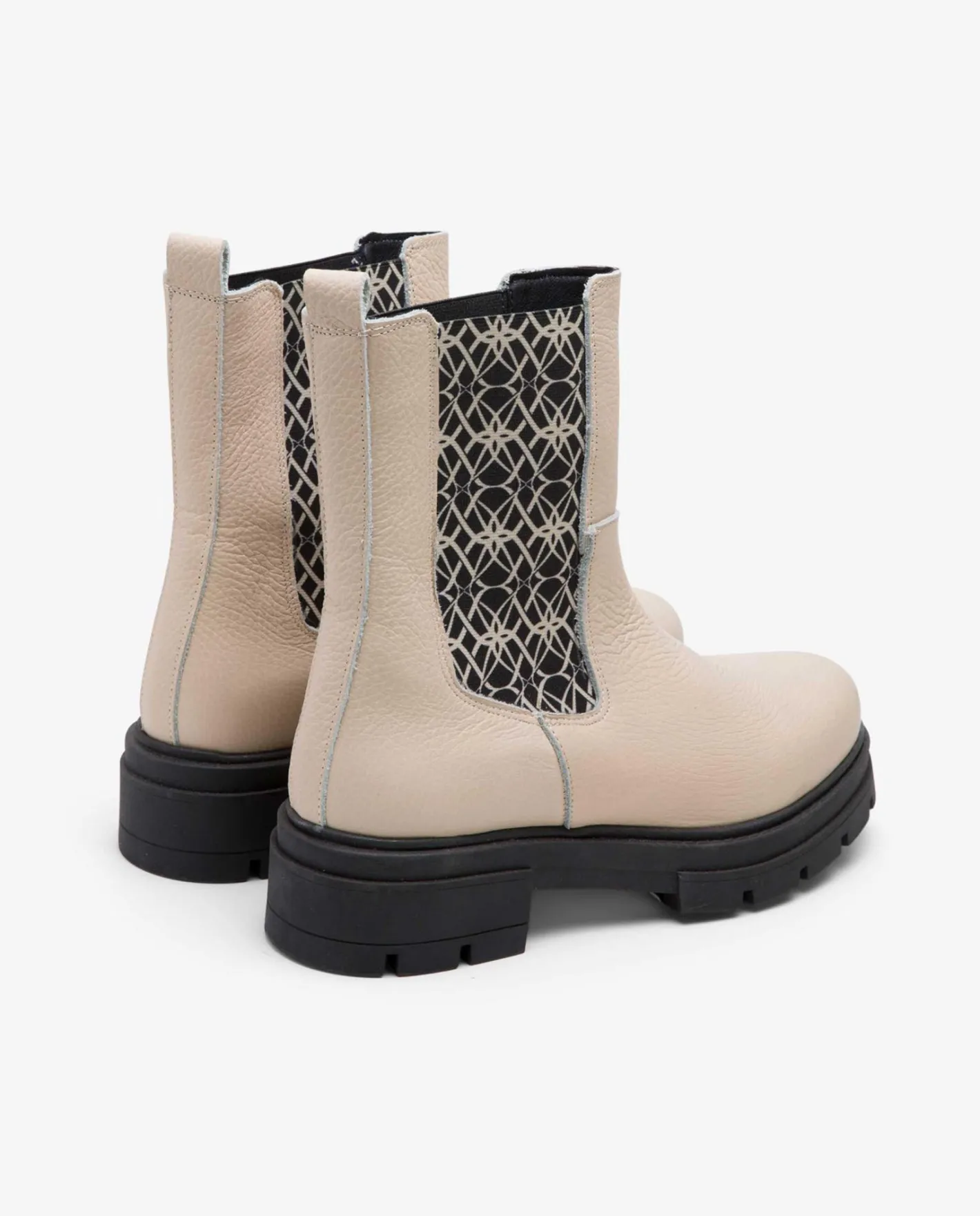 Cuplé Botin Elastico Napa Bugui Beig^Mujer Botas Y Botines