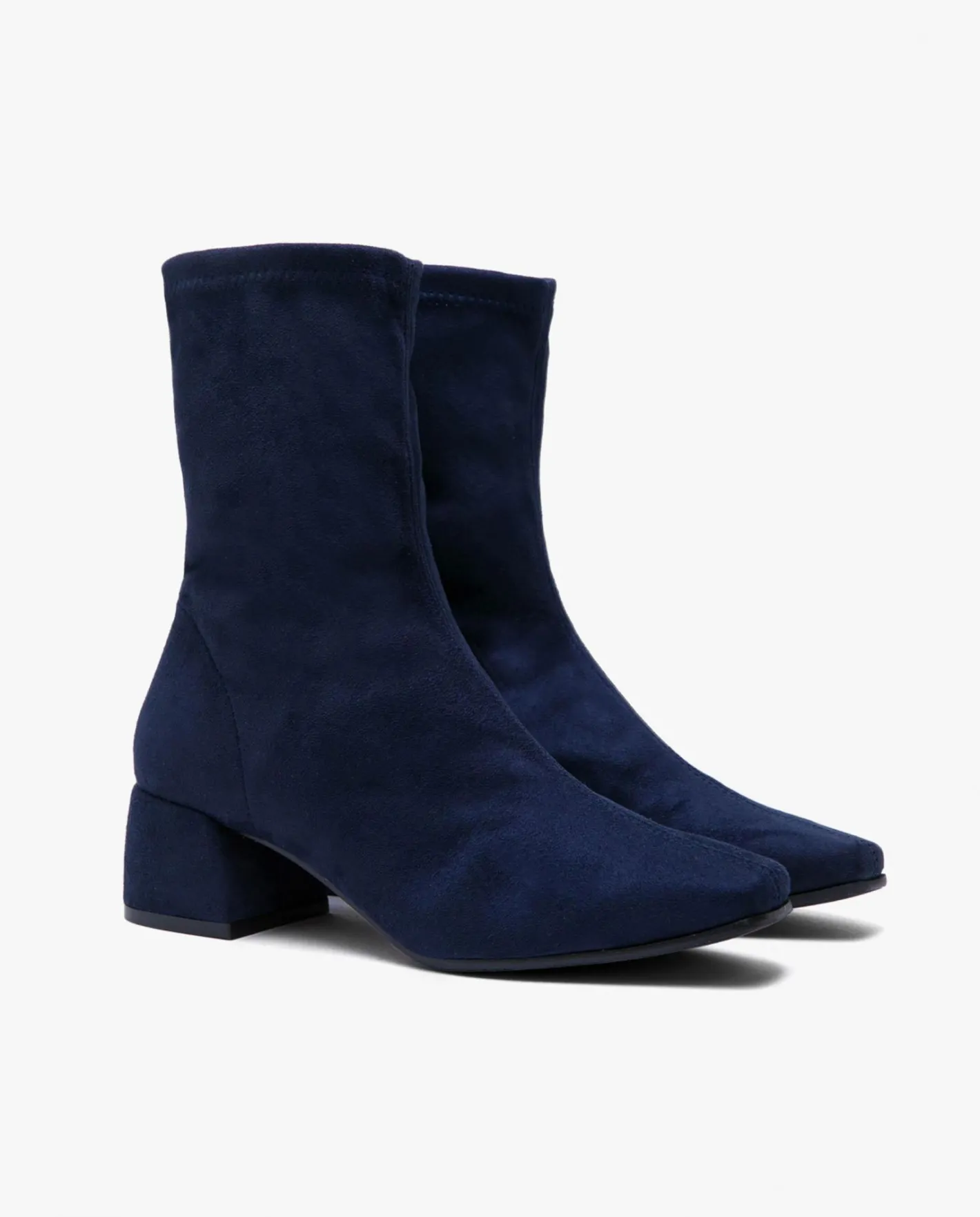 Cuplé Botin Ultrasuede Strech Marino^Mujer Botas Y Botines