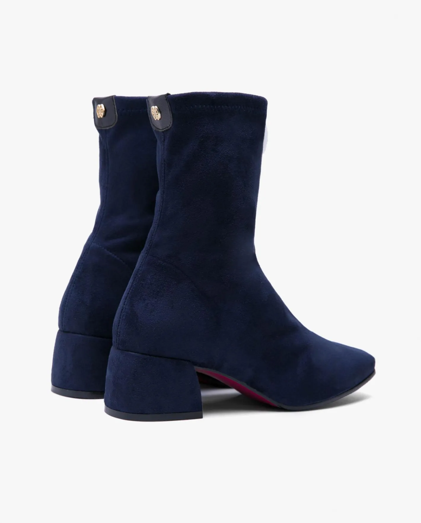 Cuplé Botin Ultrasuede Strech Marino^Mujer Botas Y Botines