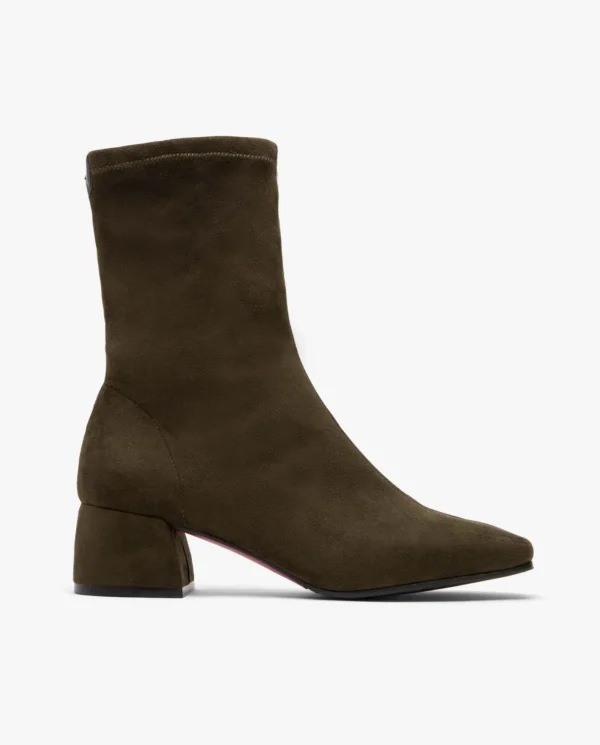 Cuplé Botin Ultrasuede Strech Verde^Mujer Botas Y Botines