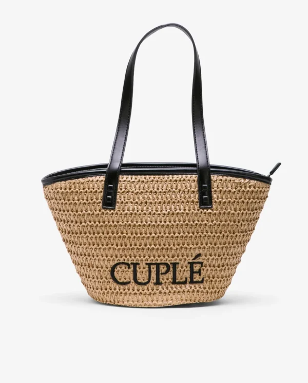 Cuplé Capazo Rafia Beig^Mujer Shoppers Y Bolsos Hombro