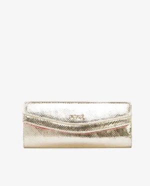 Cuplé Cartera Mano Solapa Serpiente Oro^Mujer Bolsos Mano