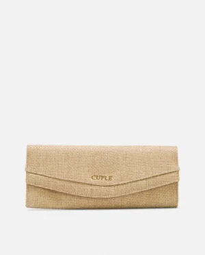 Cuplé Cartera Mano Solapa Textil Beig^Mujer Bolsos Mano