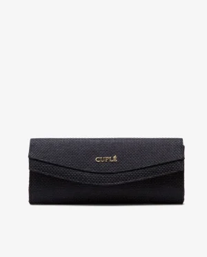 Cuplé Cartera Mano Solapa Textil Negro^Mujer Bolsos Mano