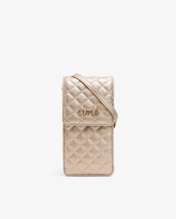 Cuplé Cartera Movil Tecnopiel Oro^Mujer Bandoleras