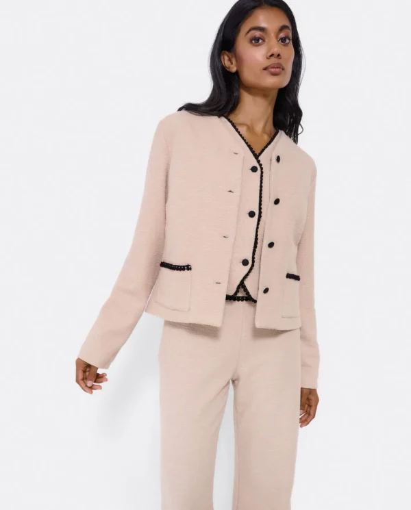 Cuplé Chaqueta Corta Tweed Beig^Mujer Chaquetas Y Abrigos