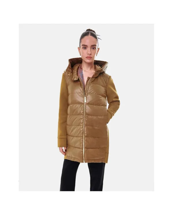 Cuplé Chaqueta Neopreno Larga Neopreno Verde^Mujer Chaquetas Y Abrigos