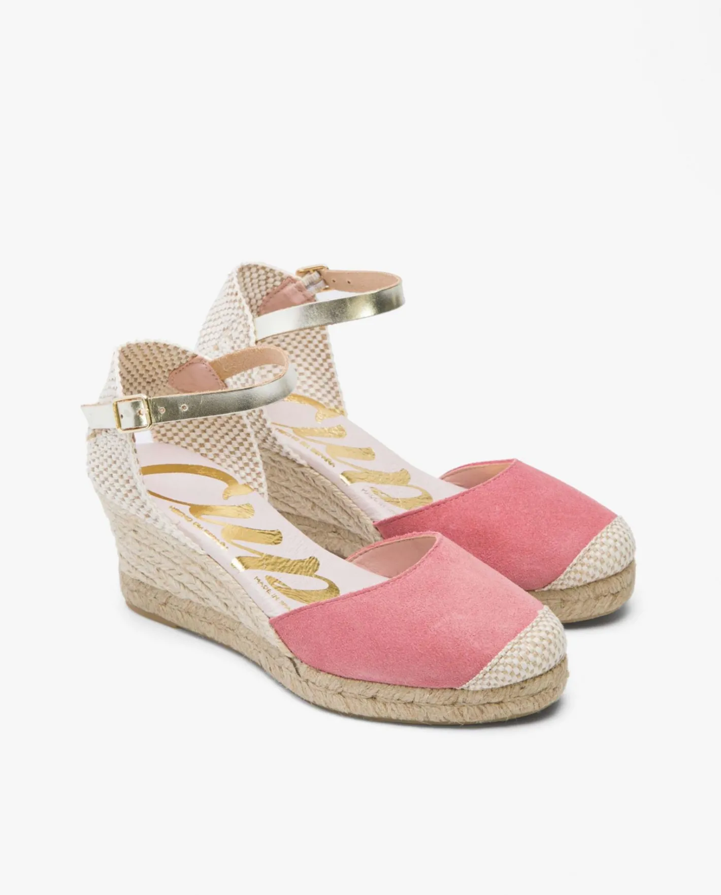 Cuplé Cuna Yute Con Con Pulsera Serraje Rosa^Mujer Cuñas
