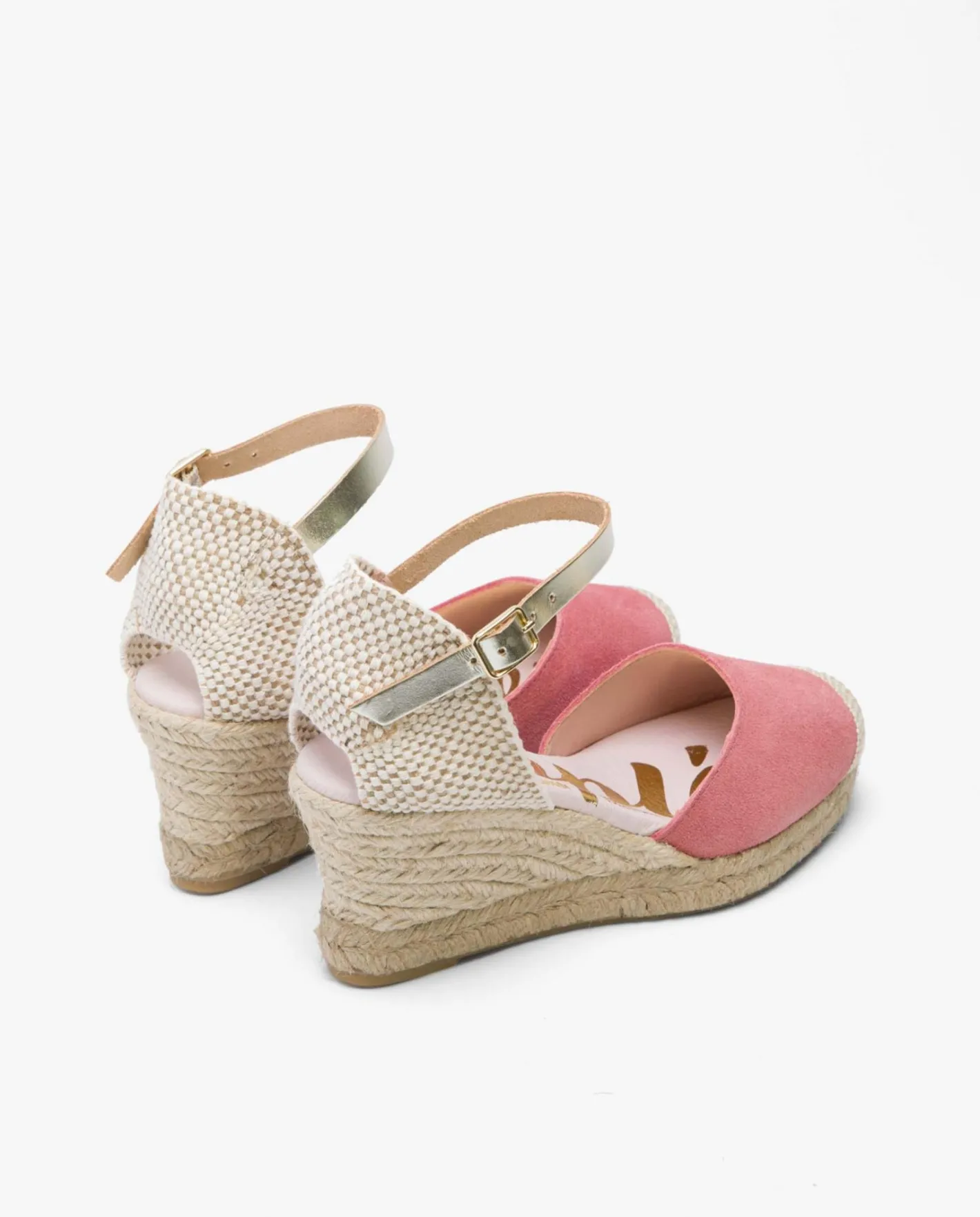 Cuplé Cuna Yute Con Con Pulsera Serraje Rosa^Mujer Cuñas