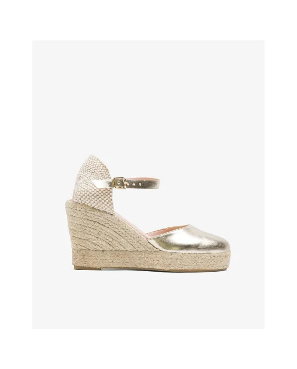 Cuplé Cuna Yute Con Pulsera Napa/Tejido Platino^Mujer Cuñas