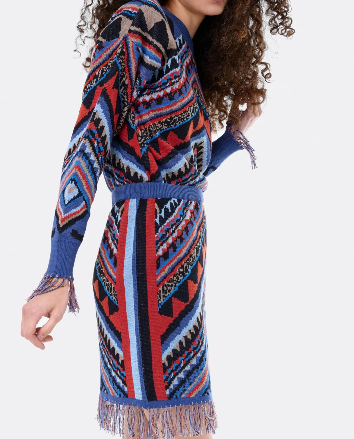 Cuplé Falda Etnica Punto Tricot Multicolor^Mujer Faldas
