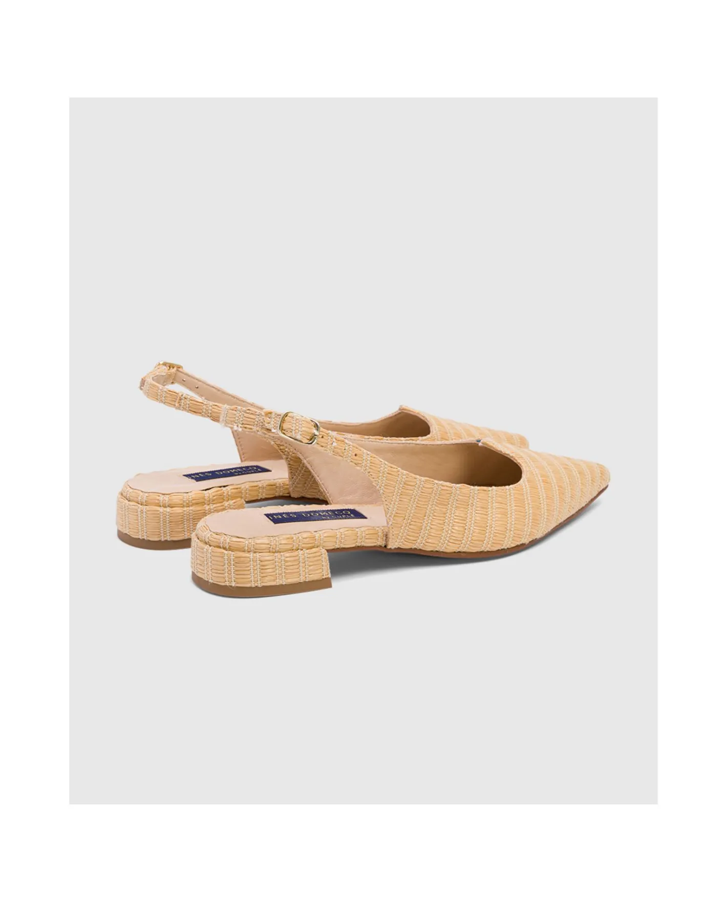 Cuplé Francesita Canos Rafia Beig^Mujer Zapatos Planos