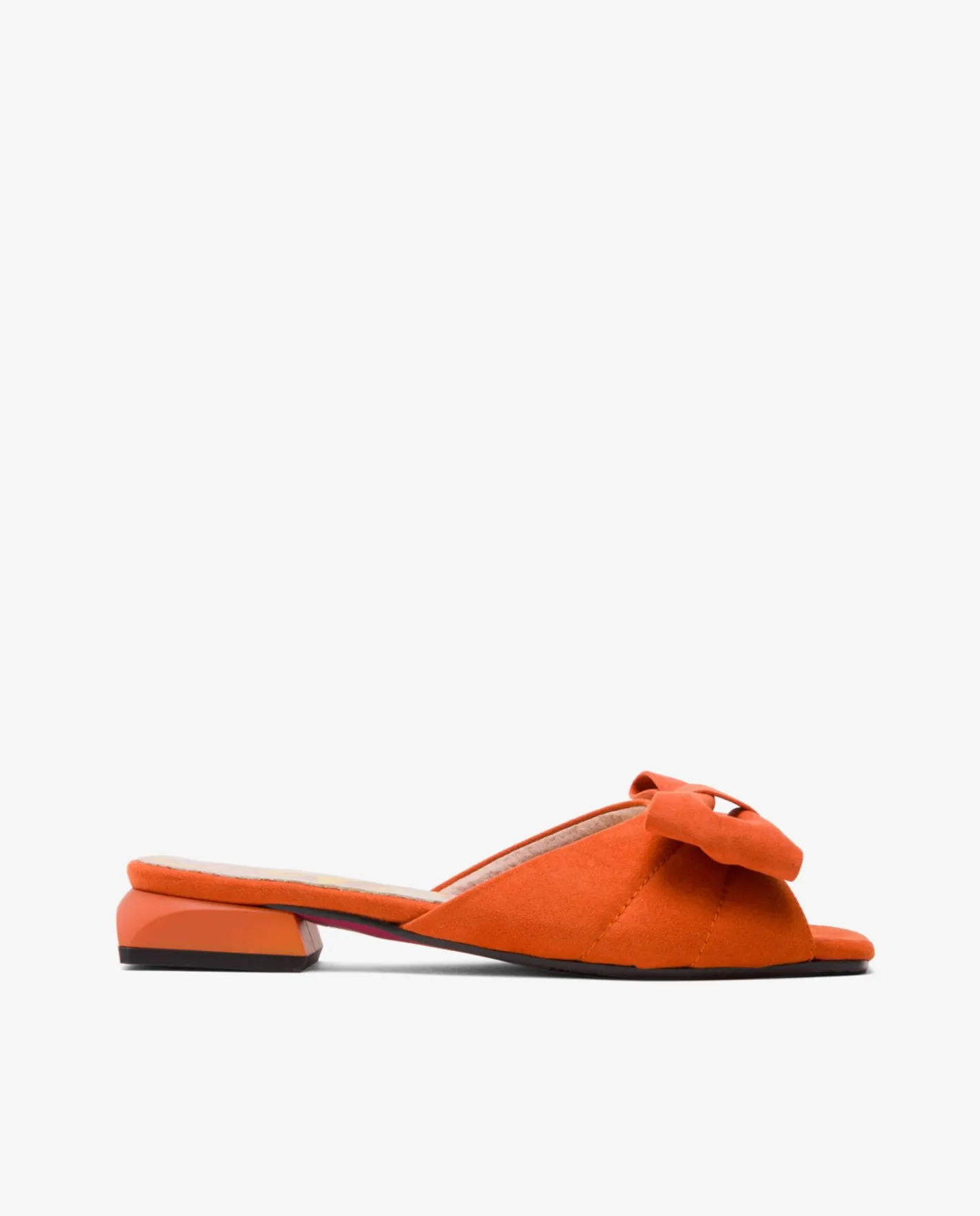 Cuplé Pala Acolchada Ultrasuede Naranja^Mujer Sandalias Planas