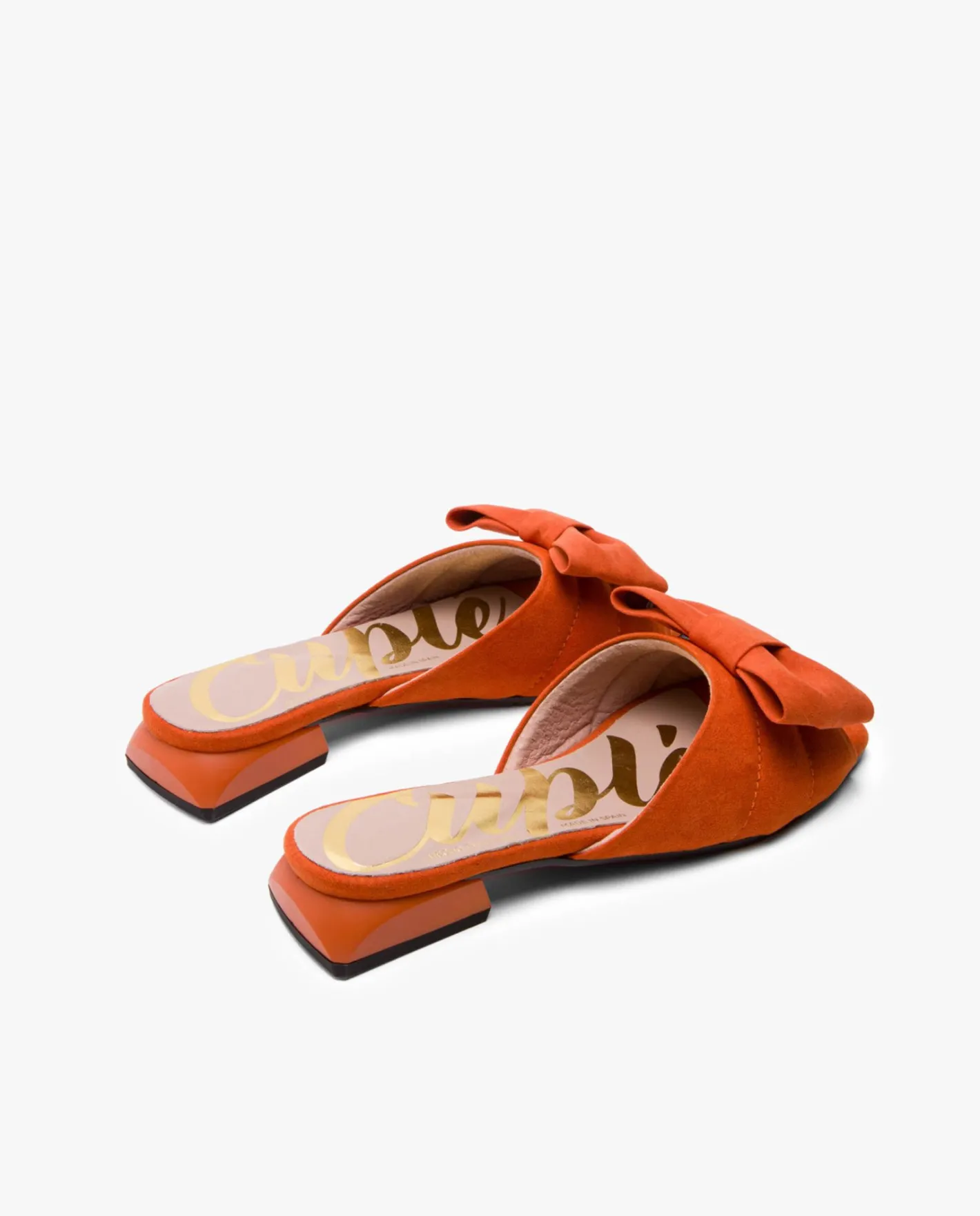Cuplé Pala Acolchada Ultrasuede Naranja^Mujer Sandalias Planas