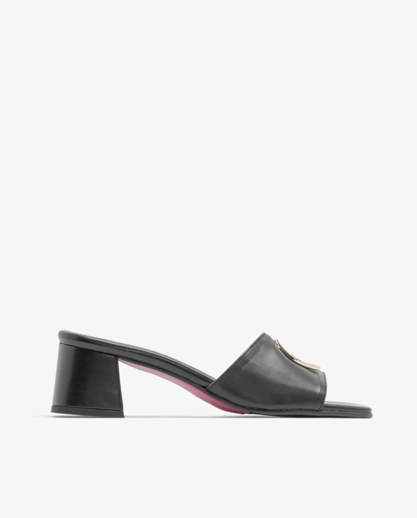Cuplé Pala Logo Piel Negro^Mujer Zuecos