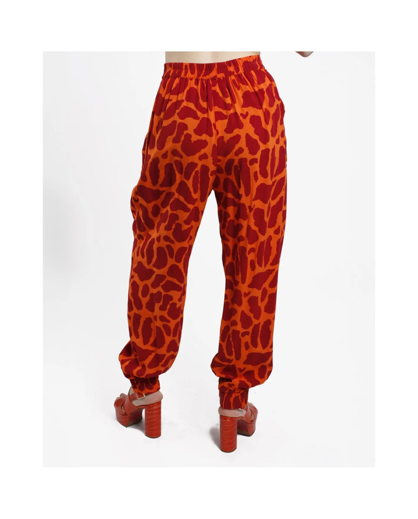 Cuplé Pantalon Jogger Crep Estampado Jirafa^Mujer Pantalones