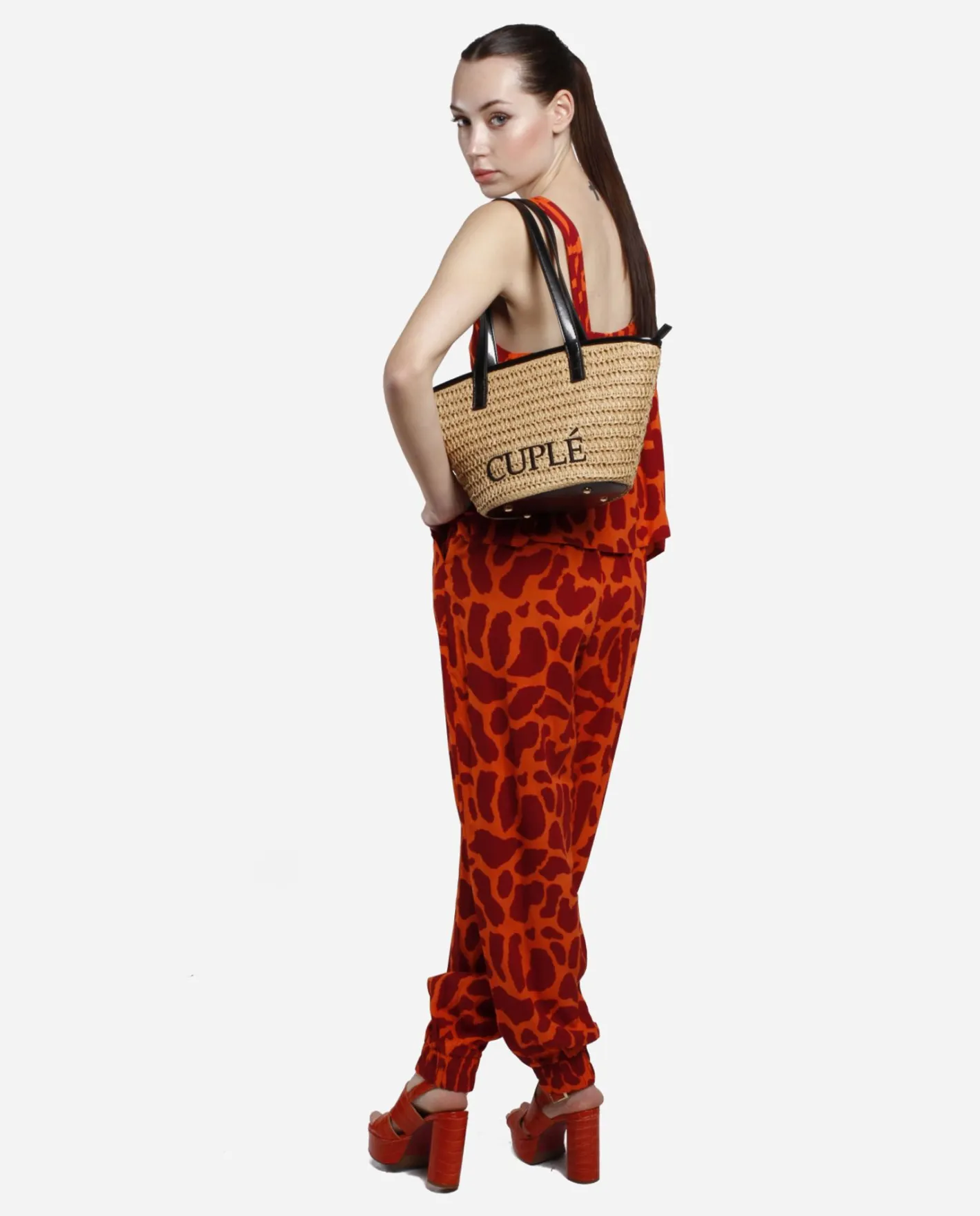 Cuplé Pantalon Jogger Crep Estampado Jirafa^Mujer Pantalones