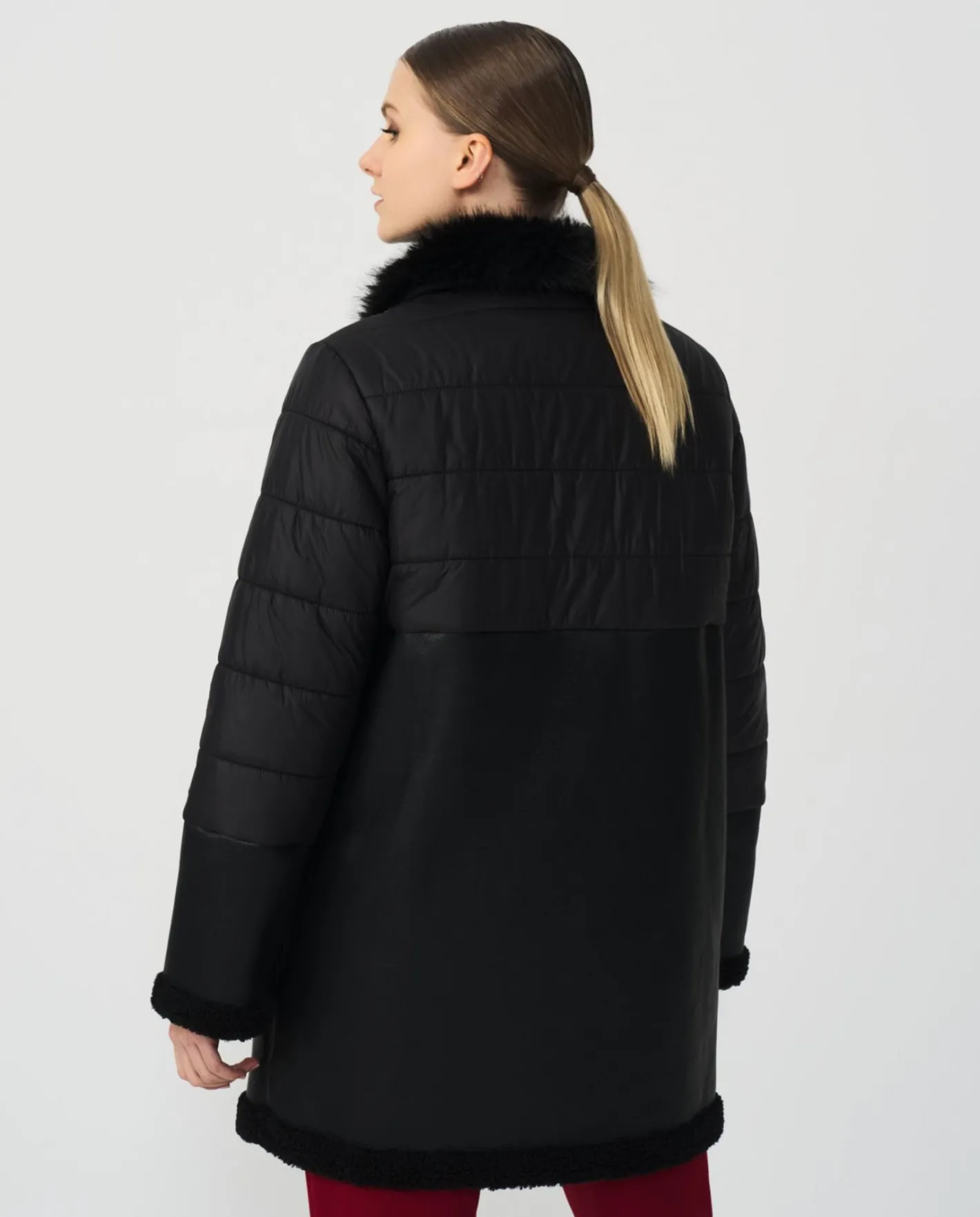 Cuplé Parka Polipiel Nylon Negro^Mujer Chaquetas Y Abrigos
