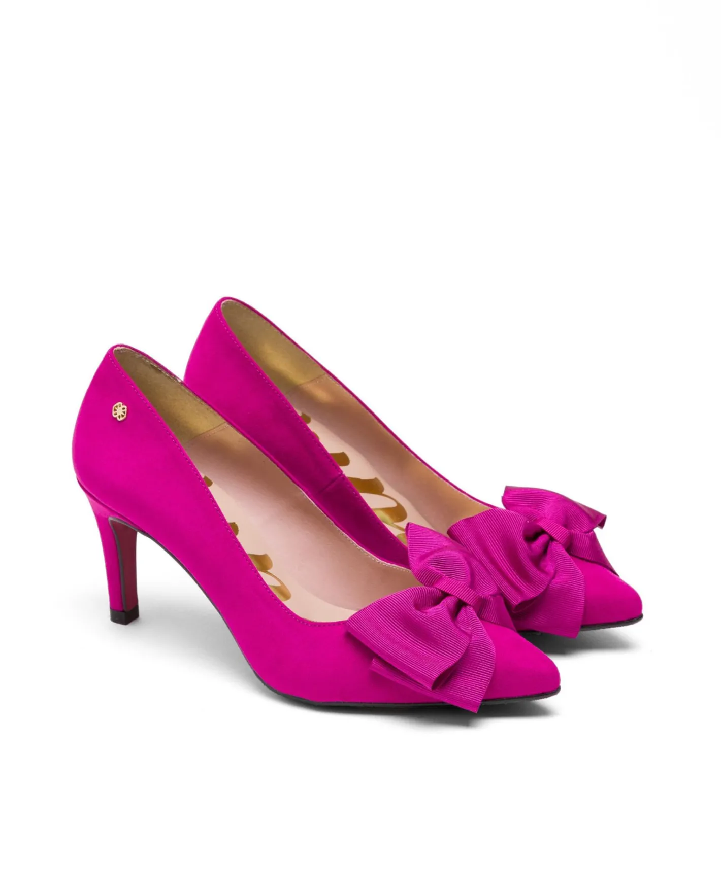 Cuplé Salon Lazo Ultrasuede Fucsia^Mujer Salones & Stilletos