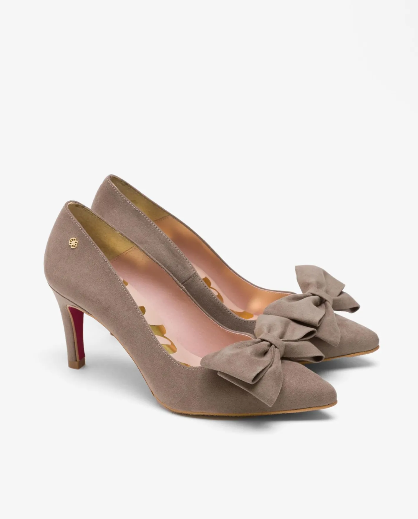 Cuplé Salon Lazo Ultrasuede Vison^Mujer Salones & Stilletos