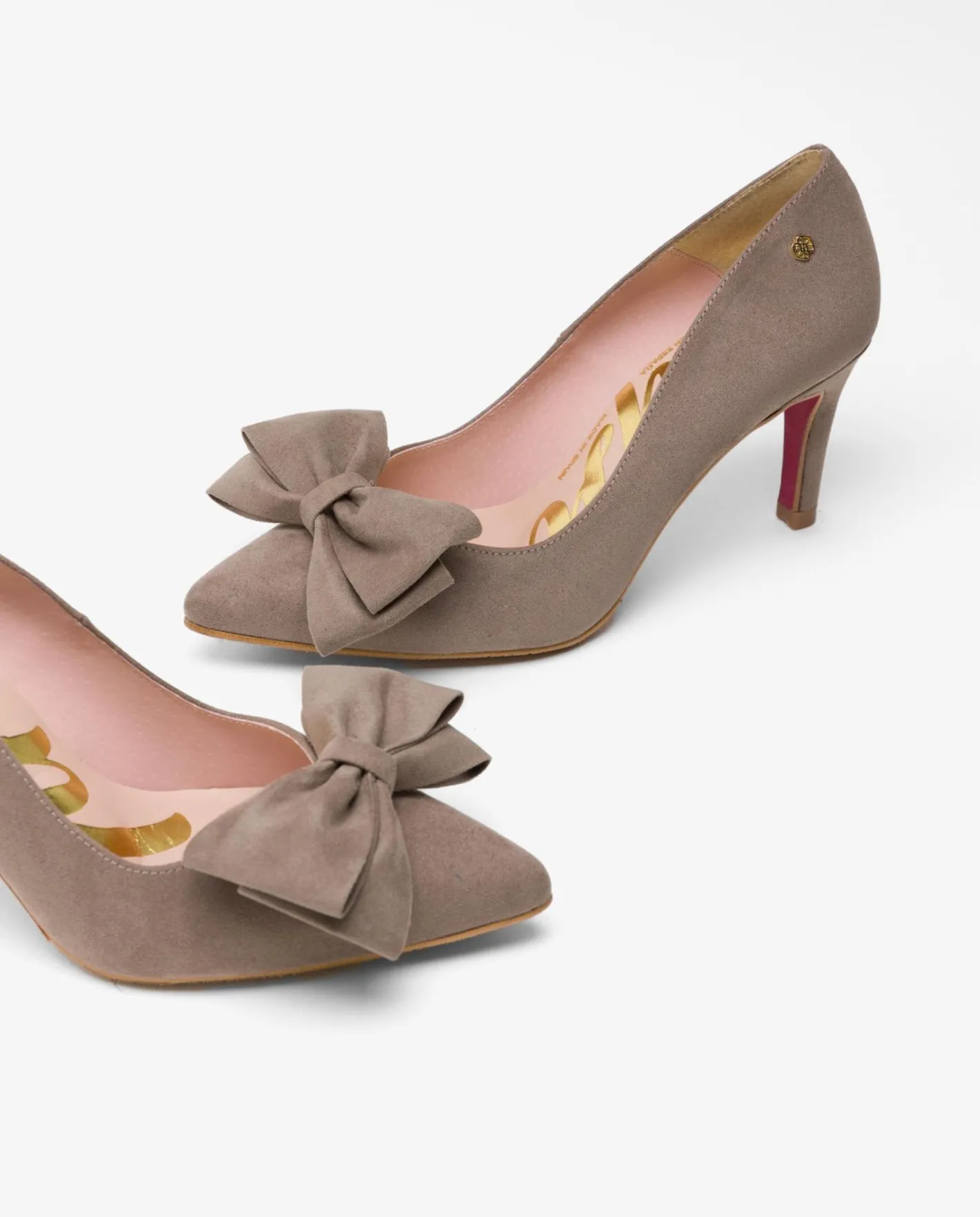 Cuplé Salon Lazo Ultrasuede Vison^Mujer Salones & Stilletos