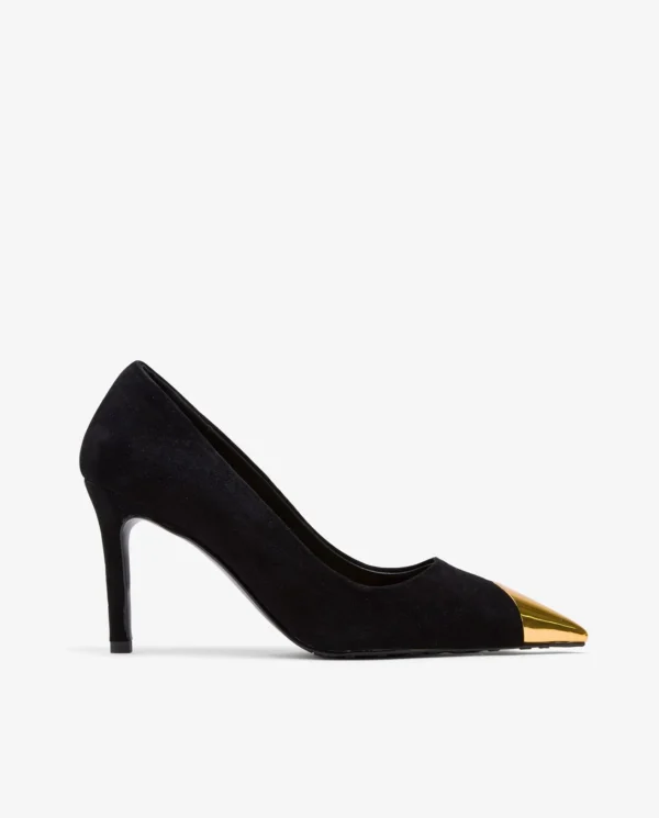 Cuplé Salon P. Metal Ante Negro^Mujer Salones & Stilletos