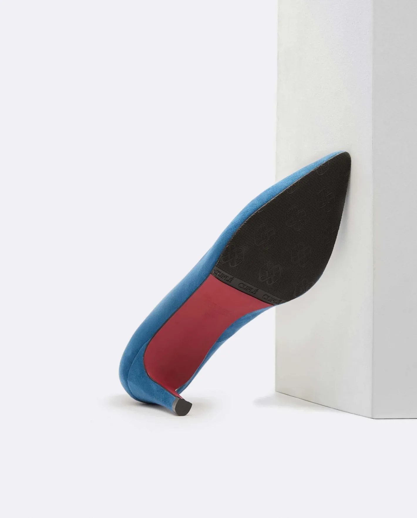 Cuplé Salon Pico Ultrasuede Azul^Mujer Salones & Stilletos