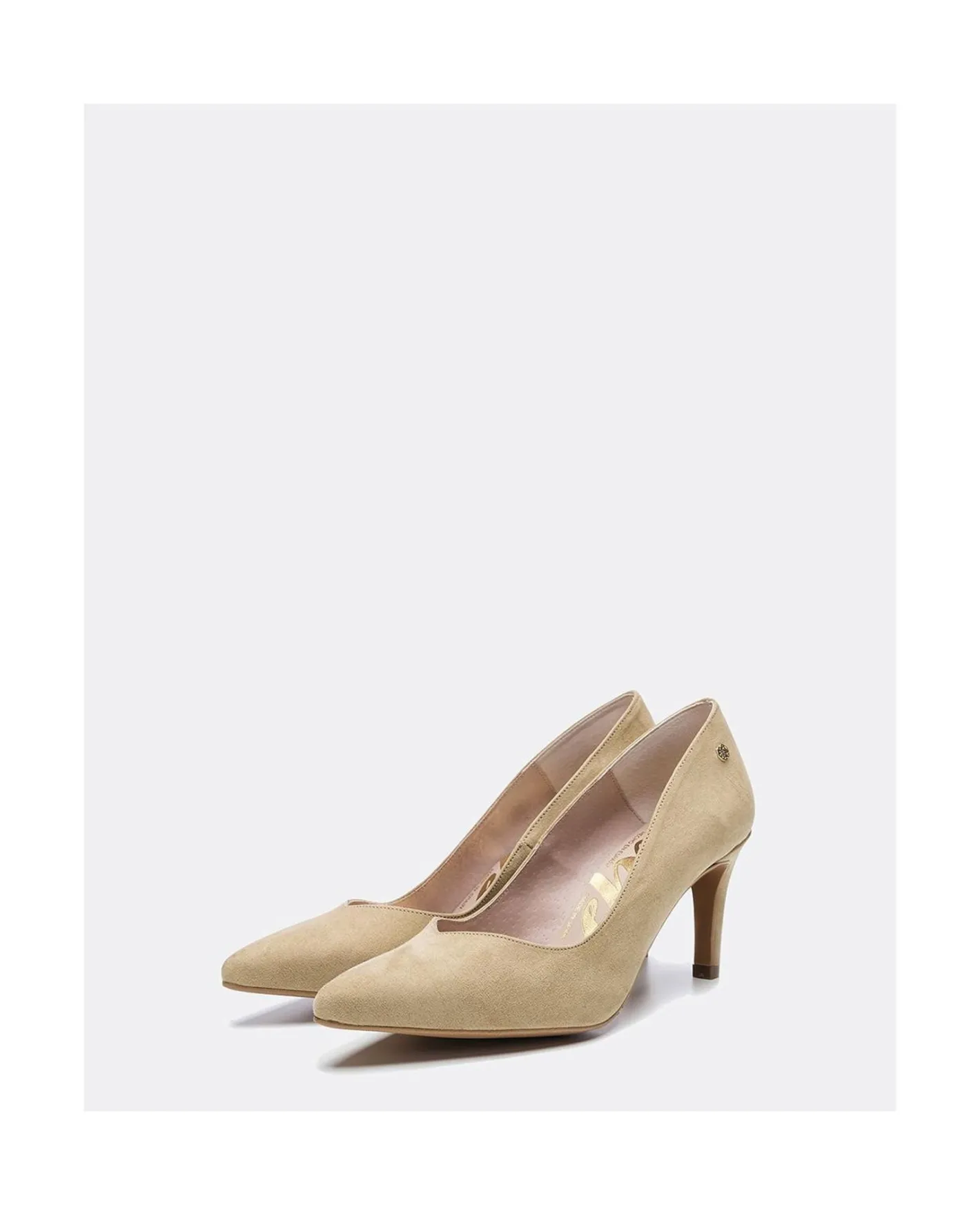 Cuplé Salon Pico Ultrasuede Camel^Mujer Salones & Stilletos