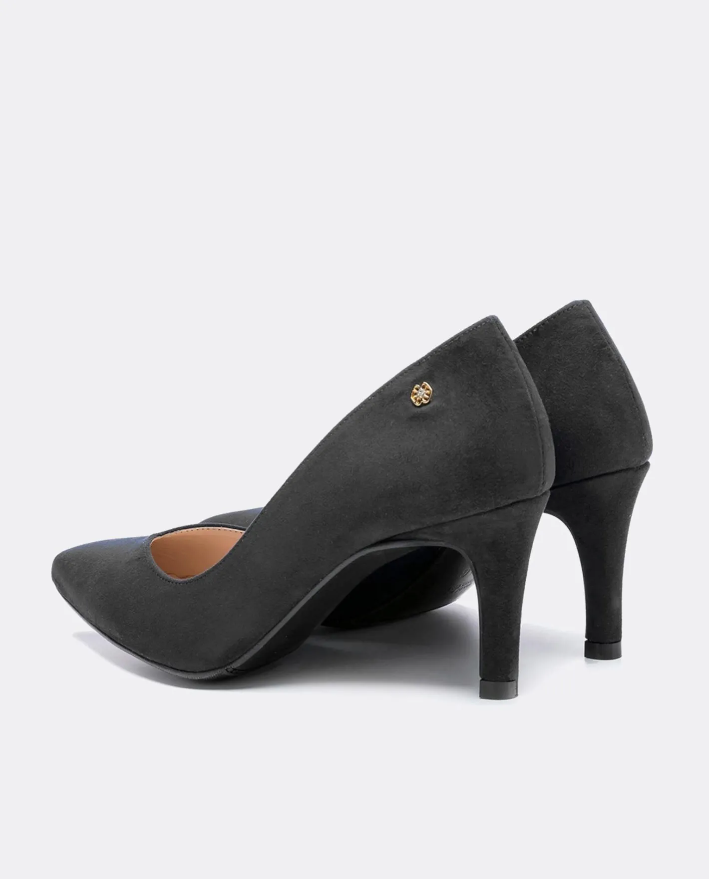 Cuplé Salon Pico Ultrasuede Negro^Mujer Salones & Stilletos