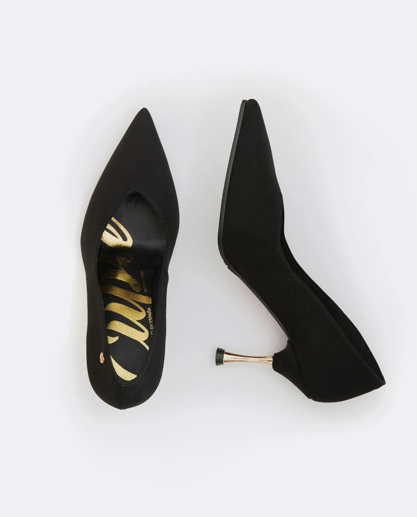 Cuplé Salon Pico Ultrasuede Negro^Mujer Salones & Stilletos