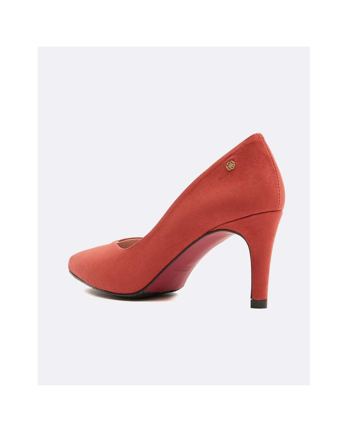 Cuplé Salon Pico Ultrasuede Teja^Mujer Salones & Stilletos
