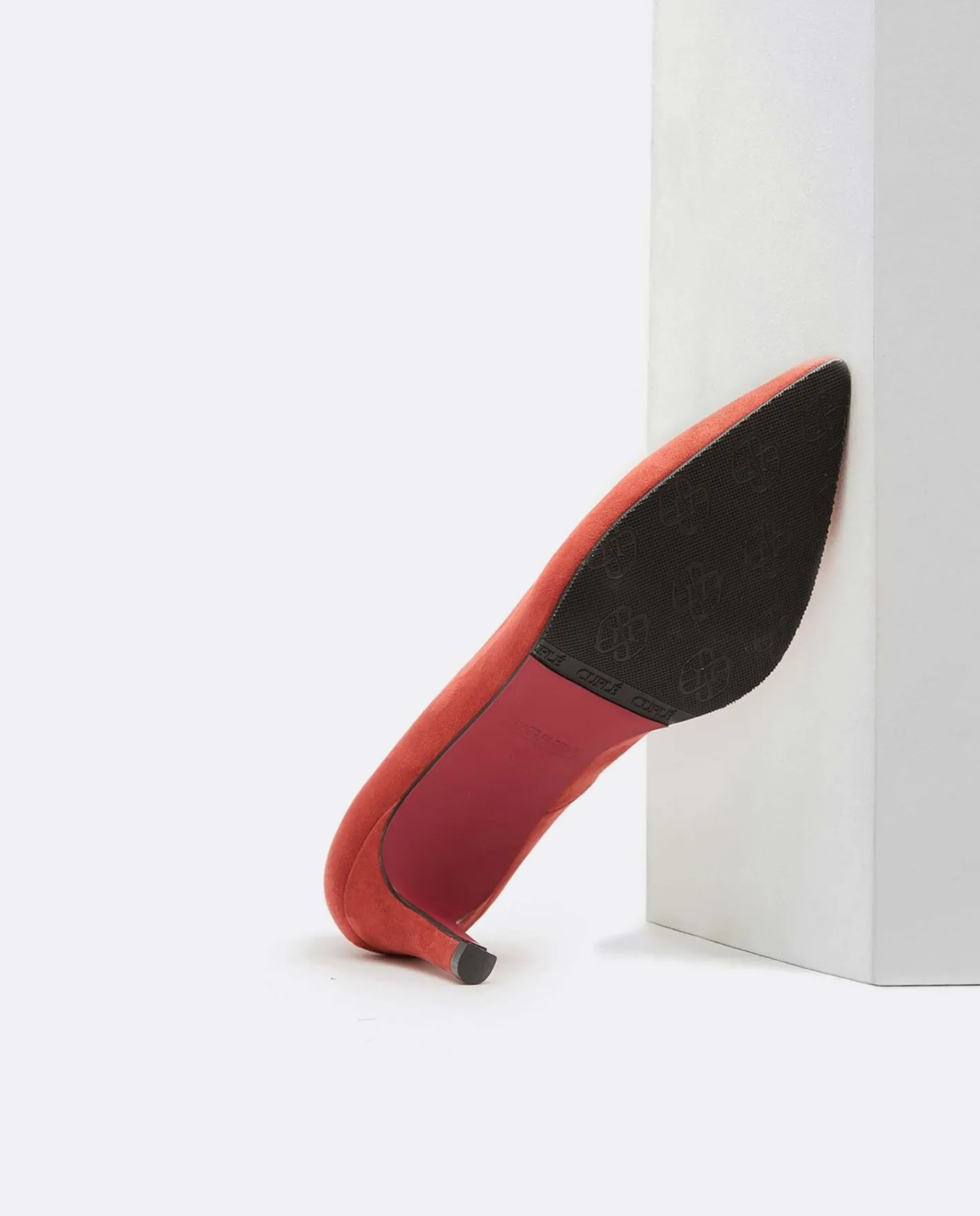 Cuplé Salon Pico Ultrasuede Teja^Mujer Salones & Stilletos