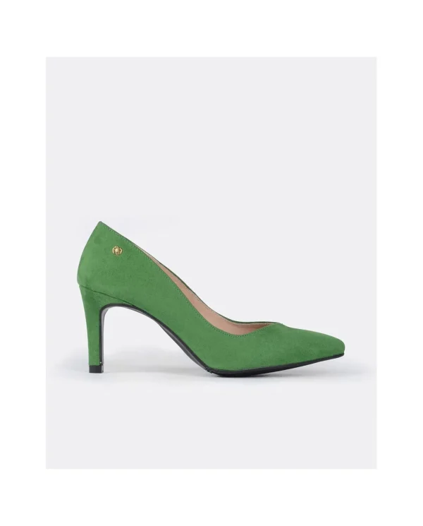 Cuplé Salon Pico Ultrasuede Verde^Mujer Salones & Stilletos