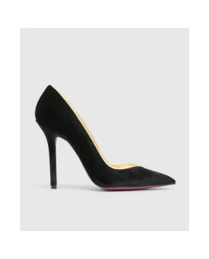 Cuplé Salonjerez Alto Terciopelo Negro^Mujer Zapatos Tacón
