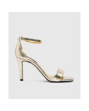 Cuplé Sandalia Almeria Metal Oro^Mujer Zapatos Tacón