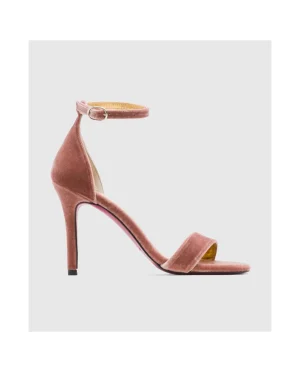 Cuplé Sandalia Almeria Terciopelo Rosa^Mujer Special Prices